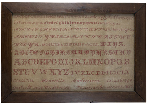 1872 Henriette Andriessen Redwork Antique Needlework Digital Download Pattern